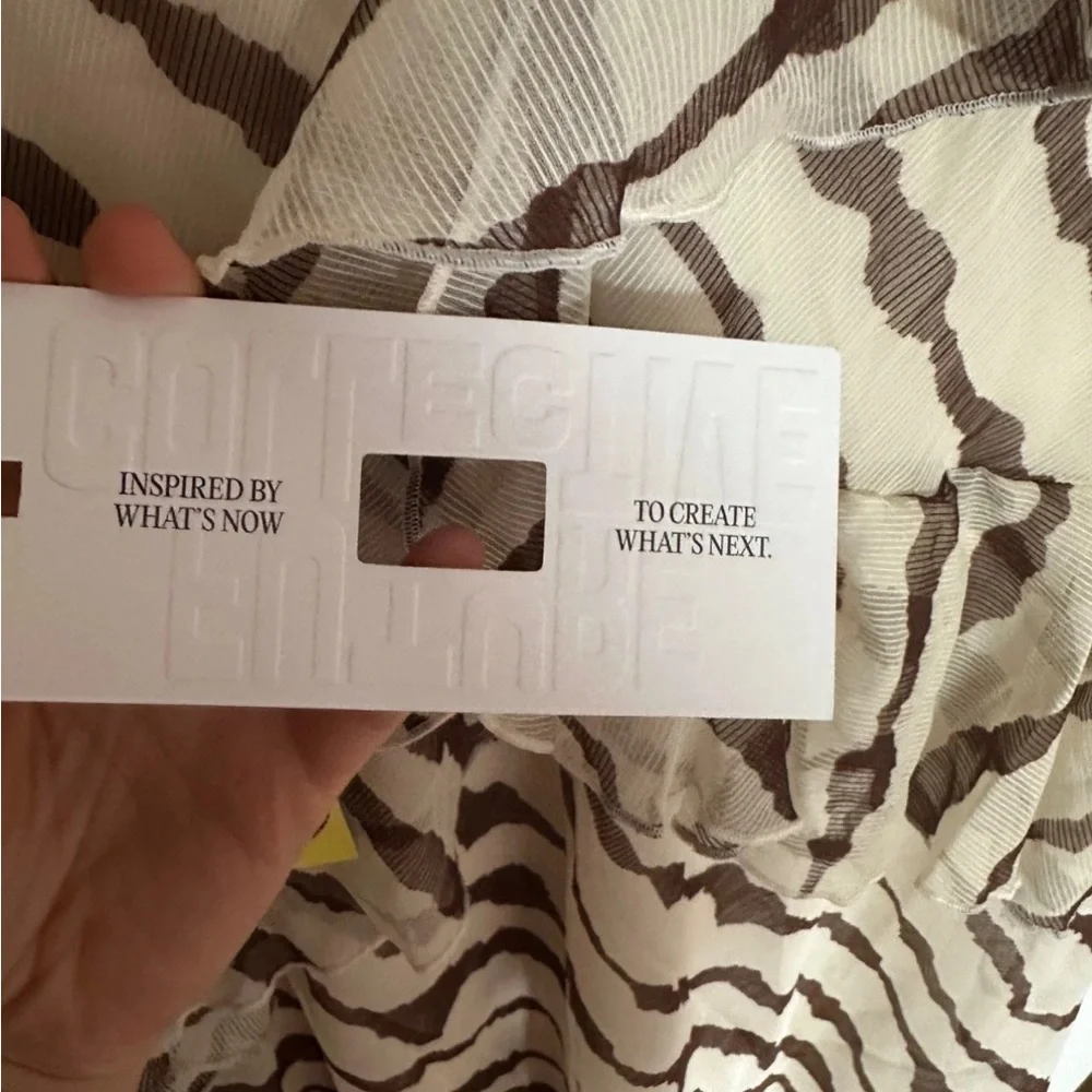 Future Collective Zebra Print One Shoulder Ruffle Maxi Dress L - Picture 3 of 10